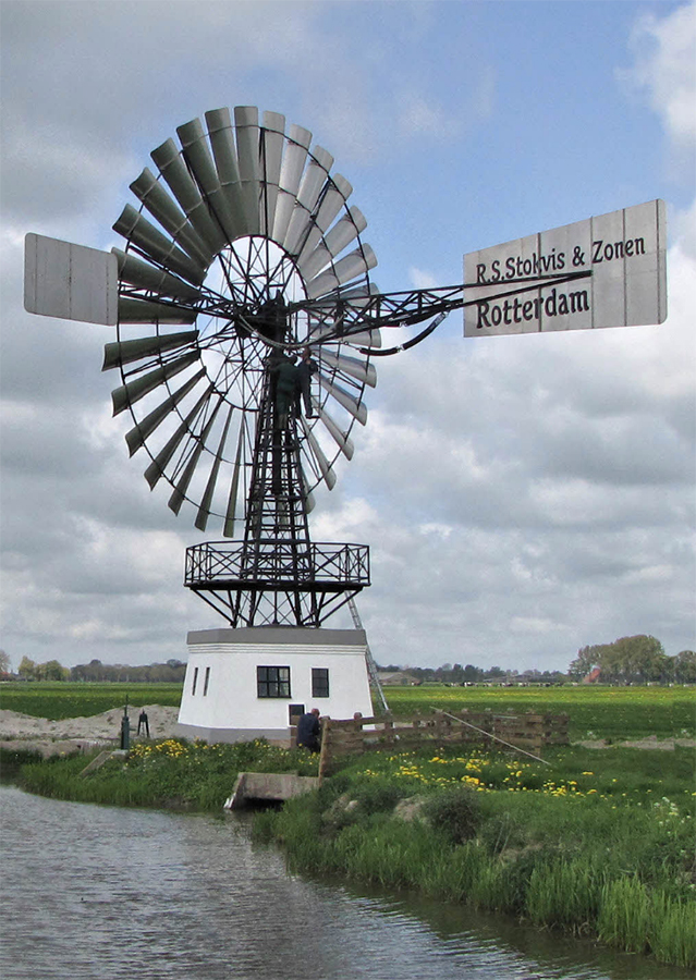 Foto van Waterschap De Oosterwierumer Oudvaart / Mantgumermolen, Mantgum, Gijs van Reeuwijk, 17-5-2010 | Database Nederlandse windmotoren