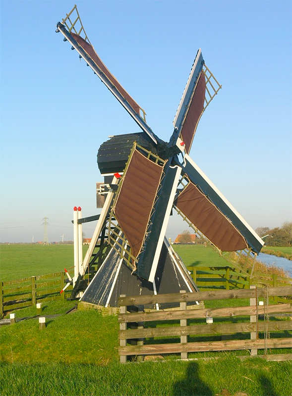 Foto van Oegekleastermole / De Oegekloostermolen, Hartwerd, W. Jans (08-11-2008). | Database Nederlandse molens