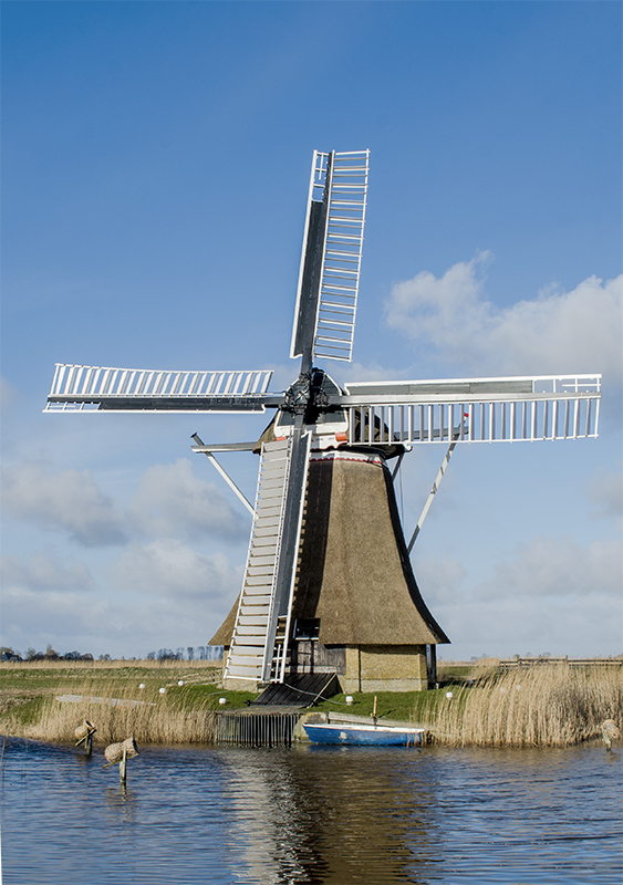 Foto van Miedemûne / De Miedenmolen, Holwerd, Bas Juk (30-3-2020) | Database Nederlandse molens
