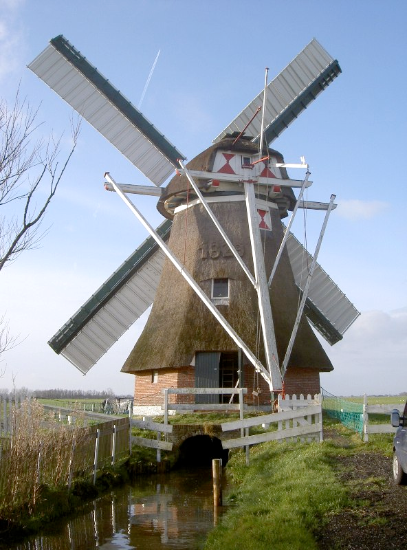 Foto van Westerhornermolen, Grijpskerk, Alex Buist (08-12-2007) | Database Nederlandse molens
