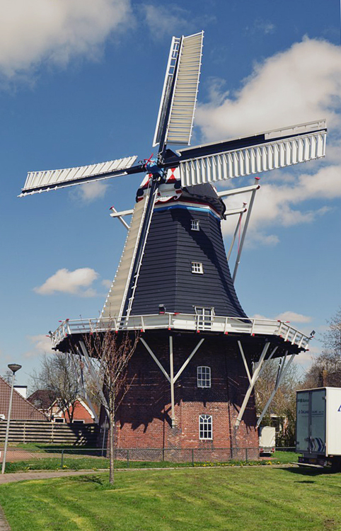 Foto van Aeolus, Oldehove, Martijn Scholtens (28-4-2013). | Database Nederlandse molens