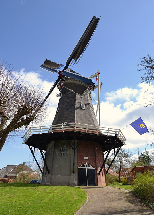 Foto van De Vier Winden, Pieterburen, Martijn Scholtens (28-4-2013). | Database Nederlandse molens