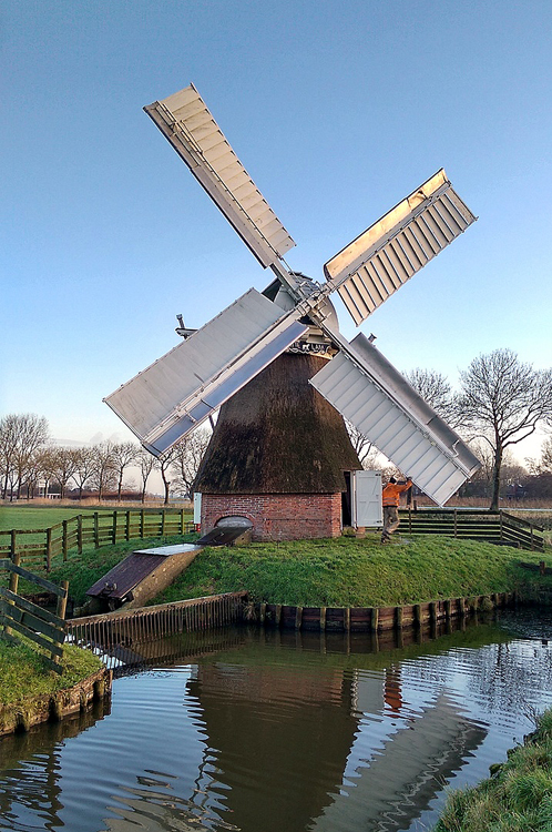 Foto van 't Witte Lam, Zuidwolde, Martijn Scholtens (16-12-2014). | Database Nederlandse molens