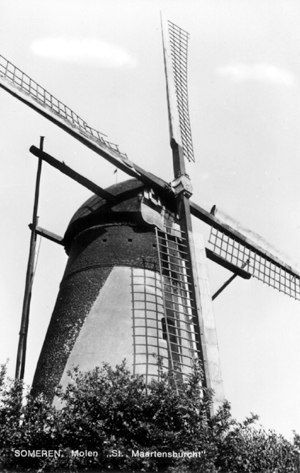 De Victor, , De Victor in 1972.  Foto: n.b. (verzameling Ton Meesters). | Database Nederlandse molens