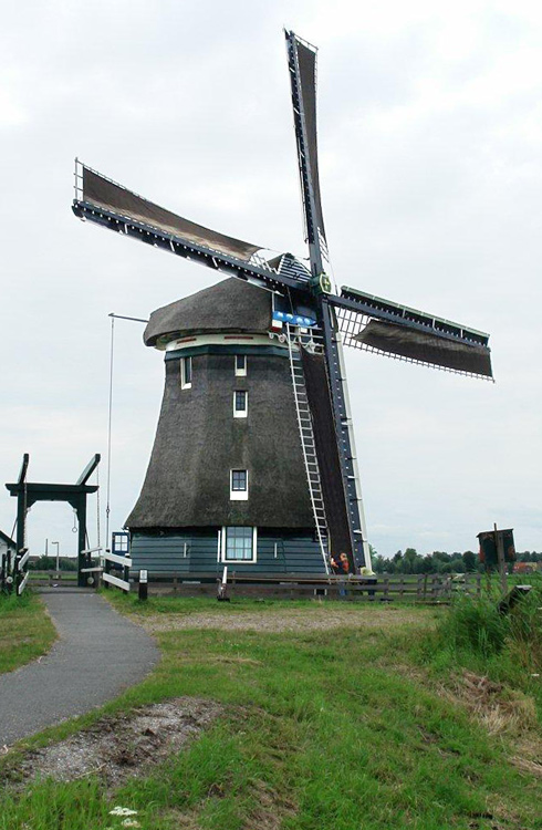 Foto van De Woudaap, Krommeniedijk, Frits Kruishaar (28-7-2012).  | Database Nederlandse molens