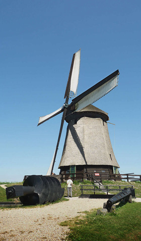 Foto van Ondermolen D (Museummolen), Schermerhorn, Gerard Roomer (4-7-2009) | Database Nederlandse molens