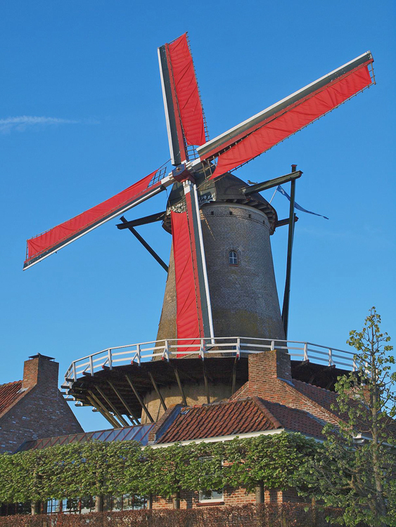 Foto van De Brak, Sluis, Jeroen van Dijke (5-4-2014). | Database Nederlandse molens