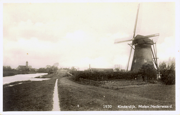 Nederwaard Molen No.1, , Foto: Verzameling J. Hoek. | Database Nederlandse molens