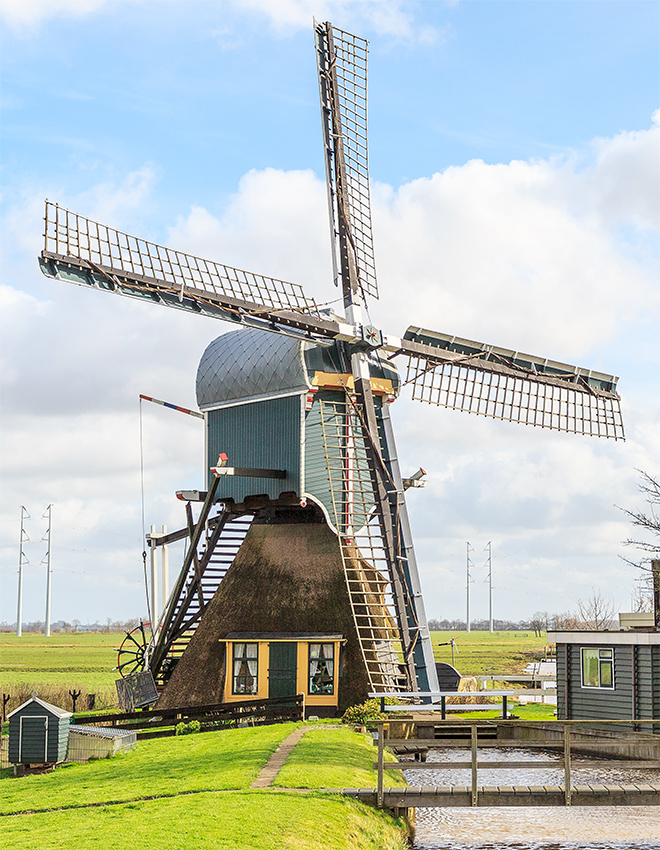 Foto van Achthovense Molen, Leiderdorp, Frank Hendriks (18-2-2020) | Database Nederlandse molens