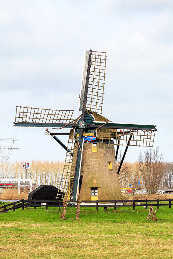 Foto van Doeshofmolen, Leiderdorp, Frank Hendriks (18-2-2020) | Database Nederlandse molens