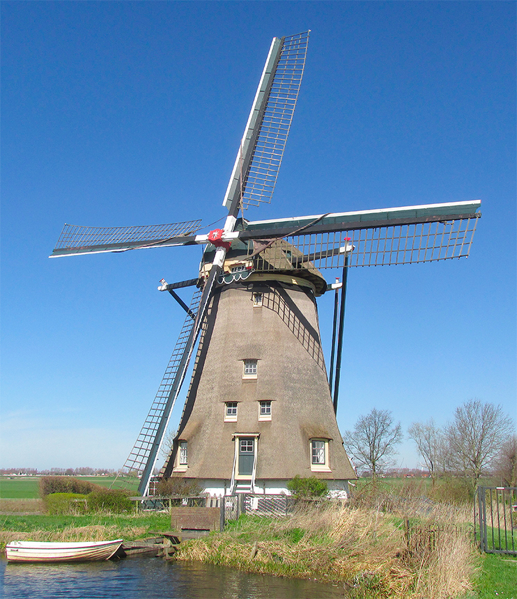 Foto van De Geestmolen, Rijnsaterwoude, Piet Glasbergen (22-3-2017) | Database Nederlandse molens