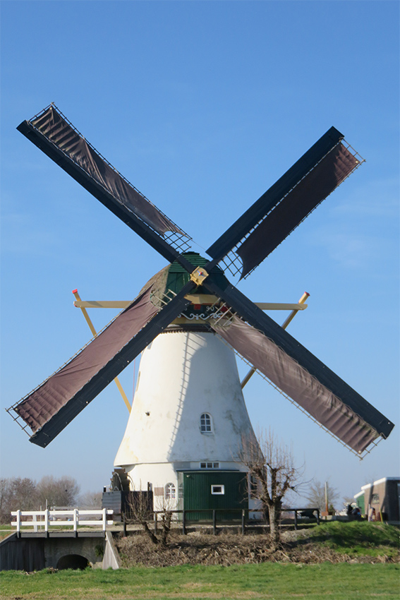 Foto van Kortlandse molen, Alblasserdam, William Bouter (23-2-2019) | Database Nederlandse molens
