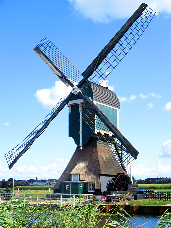Foto van Gelkenesmolen, Groot-Ammers, William Bouter (11-8-2018) | Database Nederlandse molens