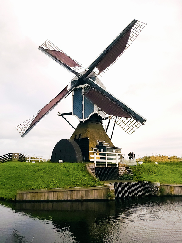 Foto van Geremolen / Blauwe Wip, Hazerswoude-Dorp, Tony Hop (27-10-2019) | Database Nederlandse molens