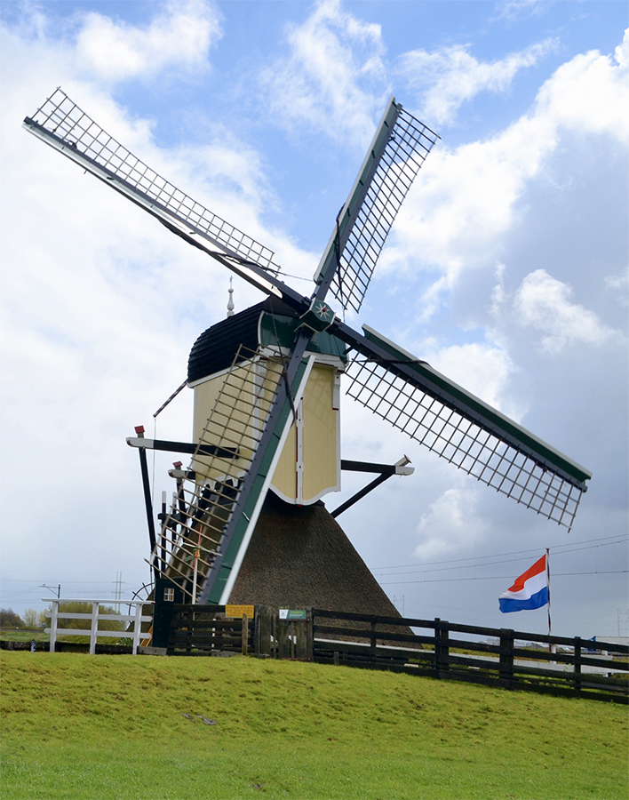 Foto van Groenendijkse Molen, Hazerswoude-Rijndijk, Rob Pols (5-5-2021) | Database Nederlandse molens